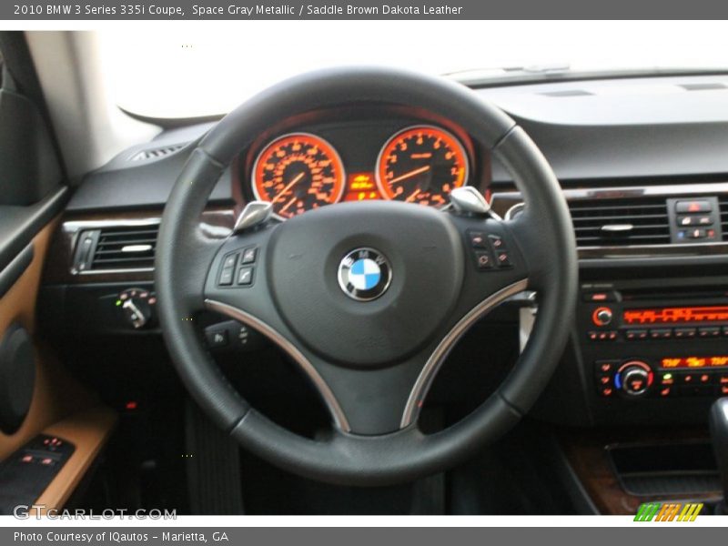 Space Gray Metallic / Saddle Brown Dakota Leather 2010 BMW 3 Series 335i Coupe