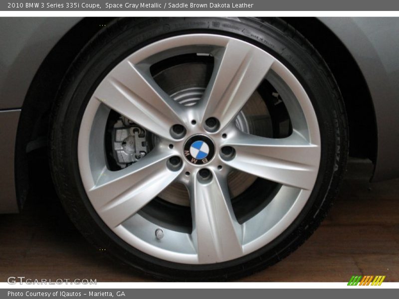 Space Gray Metallic / Saddle Brown Dakota Leather 2010 BMW 3 Series 335i Coupe