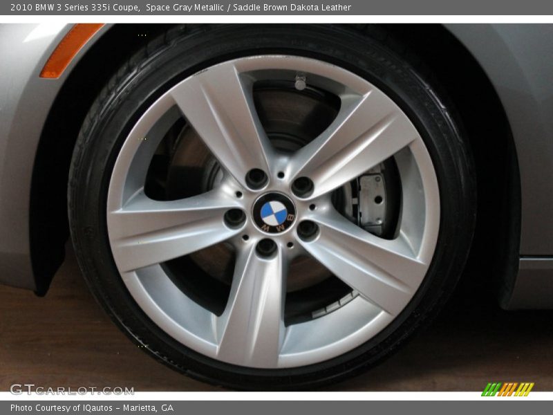 Space Gray Metallic / Saddle Brown Dakota Leather 2010 BMW 3 Series 335i Coupe