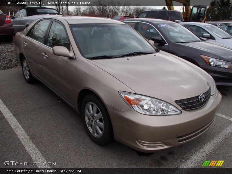 Desert Sand Mica / Taupe 2002 Toyota Camry LE