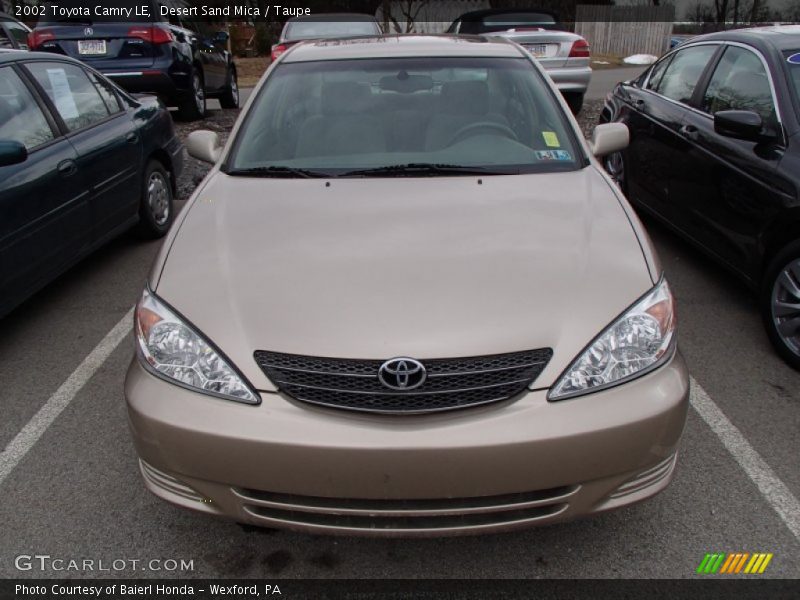 Desert Sand Mica / Taupe 2002 Toyota Camry LE