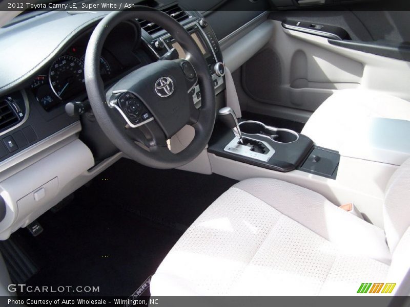 Super White / Ash 2012 Toyota Camry LE