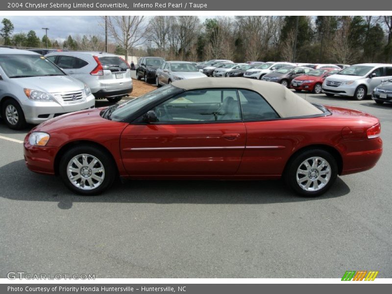  2004 Sebring Limited Convertible Inferno Red Pearl