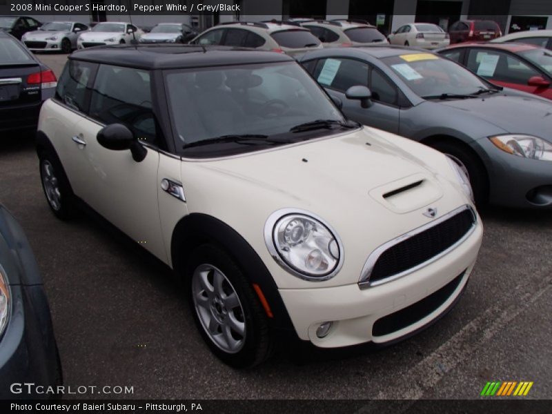 Pepper White / Grey/Black 2008 Mini Cooper S Hardtop