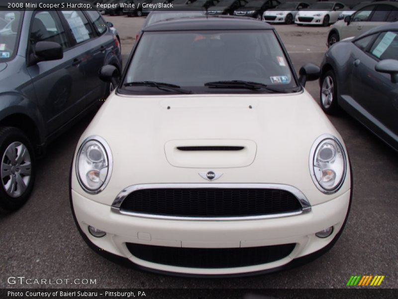 Pepper White / Grey/Black 2008 Mini Cooper S Hardtop