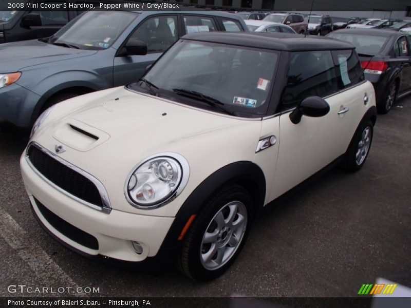 Pepper White / Grey/Black 2008 Mini Cooper S Hardtop
