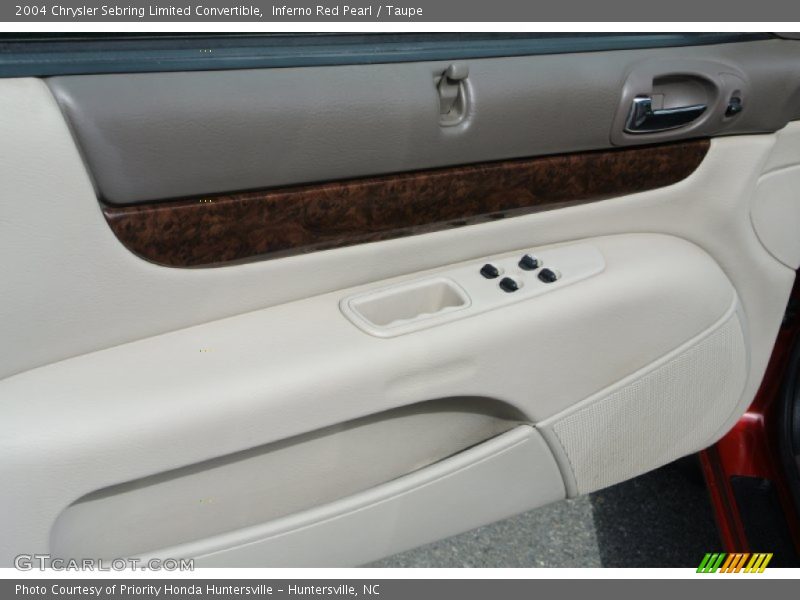Inferno Red Pearl / Taupe 2004 Chrysler Sebring Limited Convertible