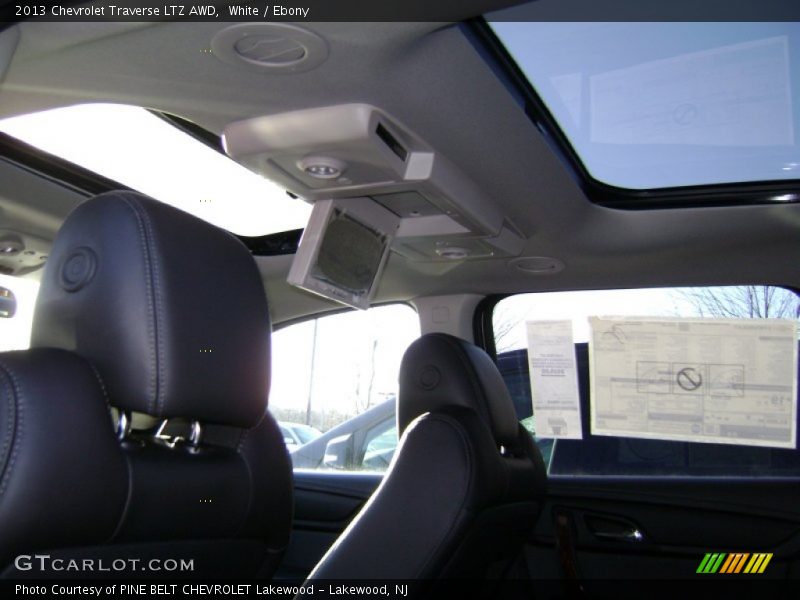 White / Ebony 2013 Chevrolet Traverse LTZ AWD