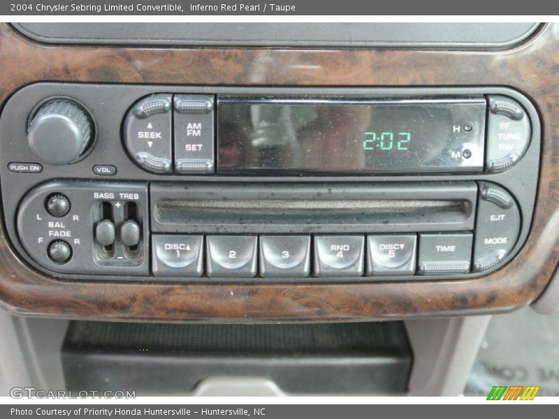 Audio System of 2004 Sebring Limited Convertible