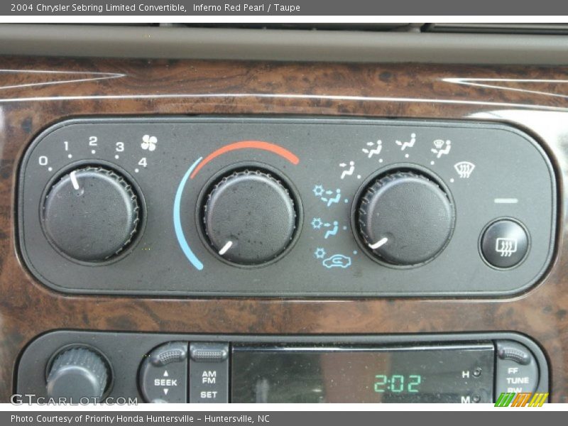 Controls of 2004 Sebring Limited Convertible