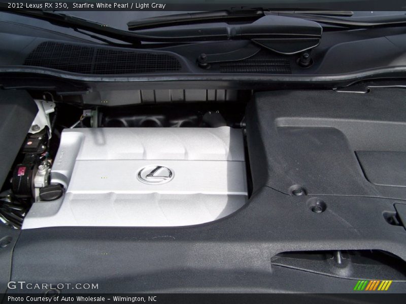 Starfire White Pearl / Light Gray 2012 Lexus RX 350