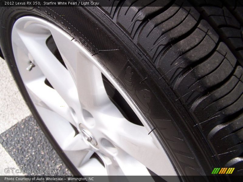 Starfire White Pearl / Light Gray 2012 Lexus RX 350