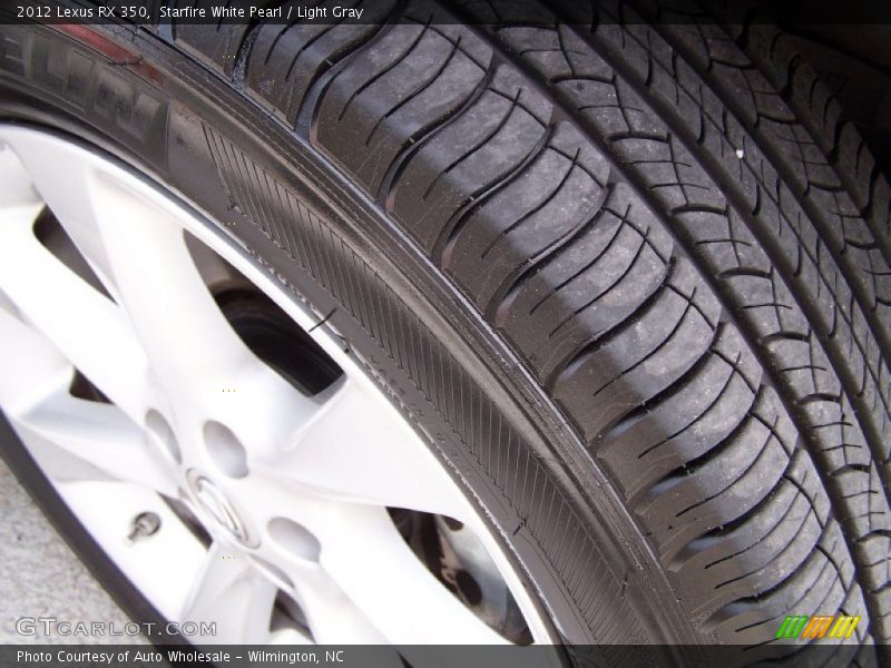 Starfire White Pearl / Light Gray 2012 Lexus RX 350