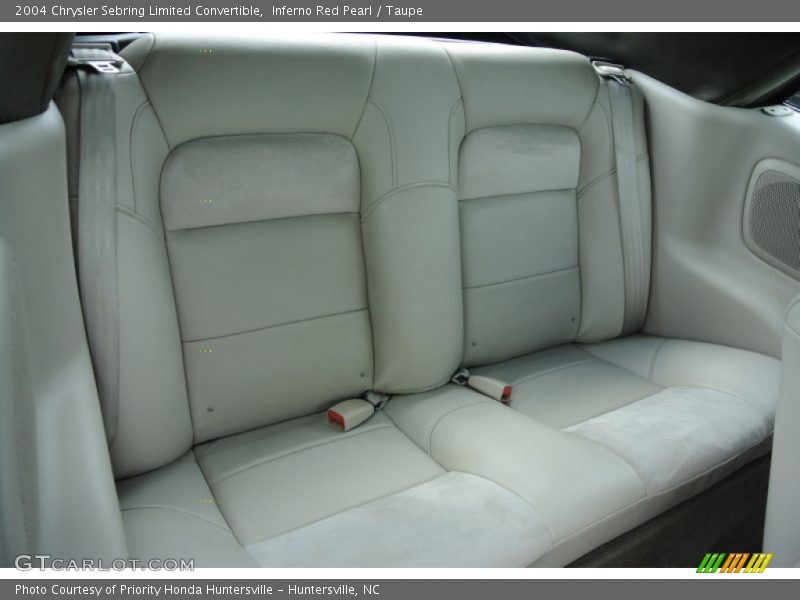 Rear Seat of 2004 Sebring Limited Convertible