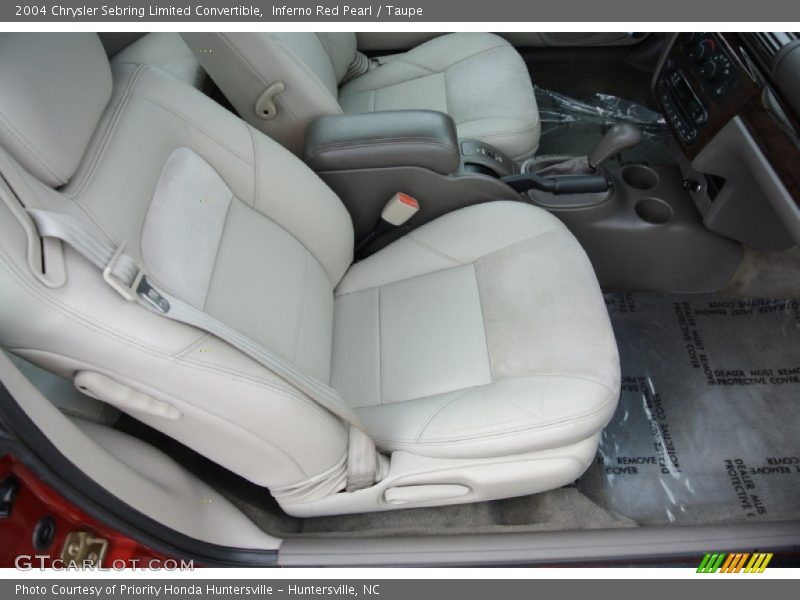 Inferno Red Pearl / Taupe 2004 Chrysler Sebring Limited Convertible