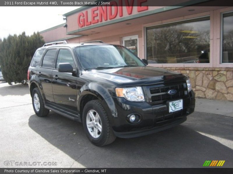 Tuxedo Black Metallic / Stone 2011 Ford Escape Hybrid 4WD