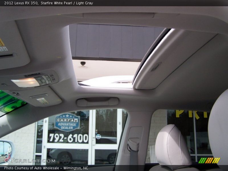 Starfire White Pearl / Light Gray 2012 Lexus RX 350