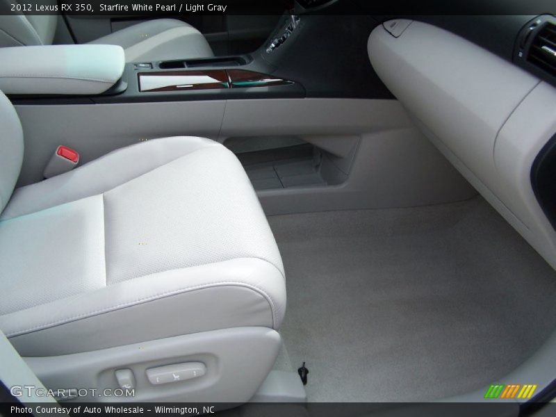 Starfire White Pearl / Light Gray 2012 Lexus RX 350