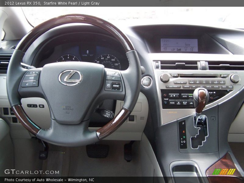 Starfire White Pearl / Light Gray 2012 Lexus RX 350