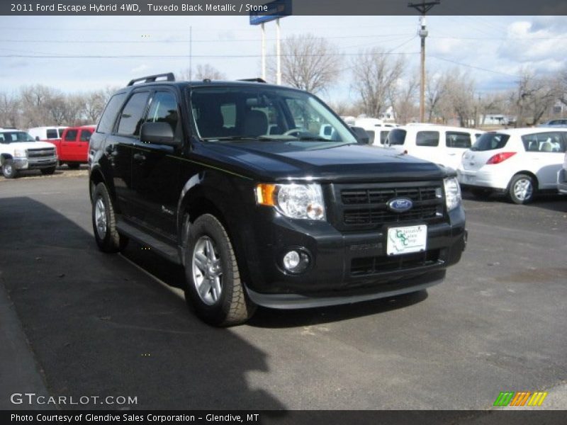 Tuxedo Black Metallic / Stone 2011 Ford Escape Hybrid 4WD