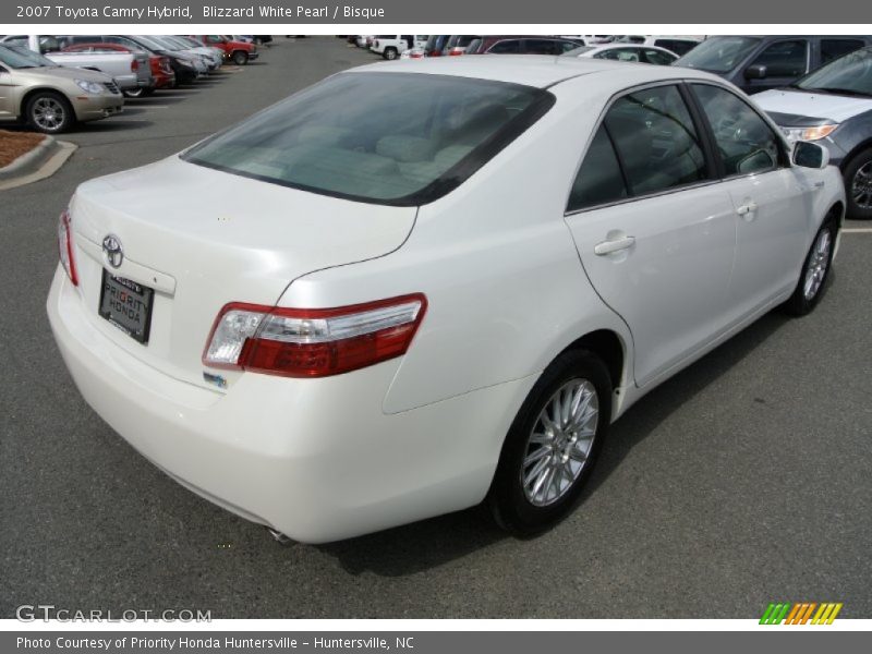 Blizzard White Pearl / Bisque 2007 Toyota Camry Hybrid
