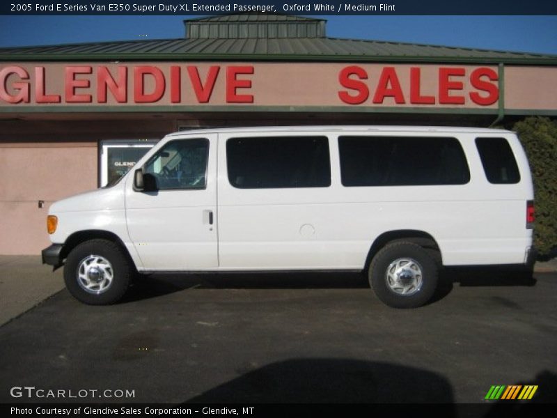 Oxford White / Medium Flint 2005 Ford E Series Van E350 Super Duty XL Extended Passenger