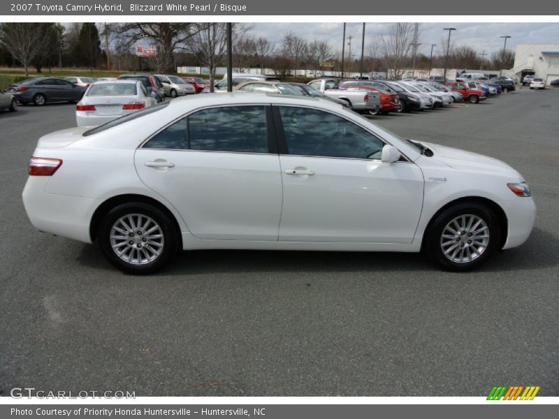Blizzard White Pearl / Bisque 2007 Toyota Camry Hybrid