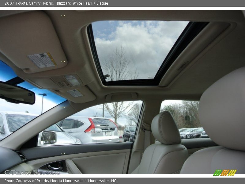 Blizzard White Pearl / Bisque 2007 Toyota Camry Hybrid