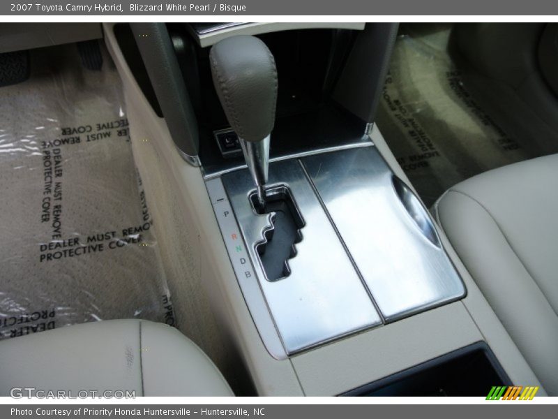 Blizzard White Pearl / Bisque 2007 Toyota Camry Hybrid