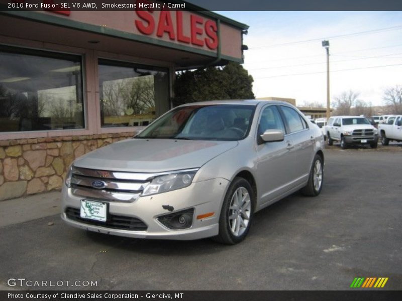 Smokestone Metallic / Camel 2010 Ford Fusion SEL V6 AWD