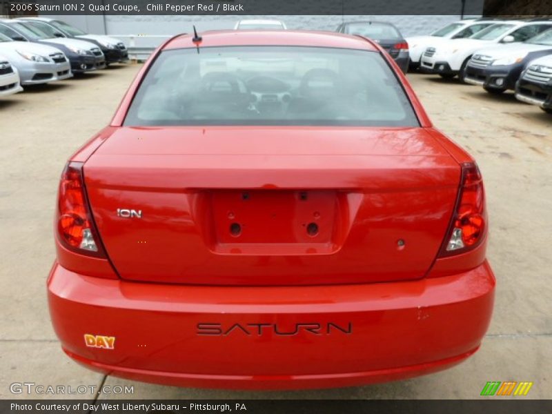 Chili Pepper Red / Black 2006 Saturn ION 2 Quad Coupe