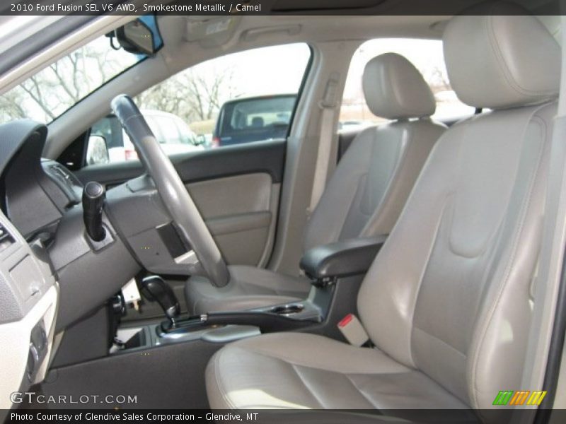 Smokestone Metallic / Camel 2010 Ford Fusion SEL V6 AWD