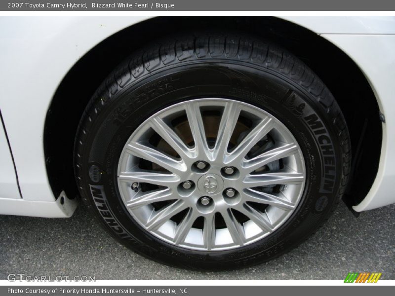 Blizzard White Pearl / Bisque 2007 Toyota Camry Hybrid