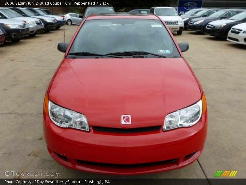Chili Pepper Red / Black 2006 Saturn ION 2 Quad Coupe