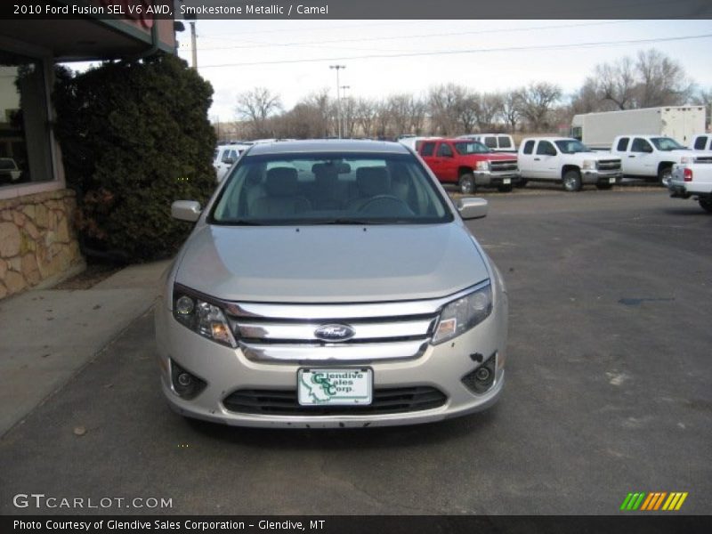 Smokestone Metallic / Camel 2010 Ford Fusion SEL V6 AWD