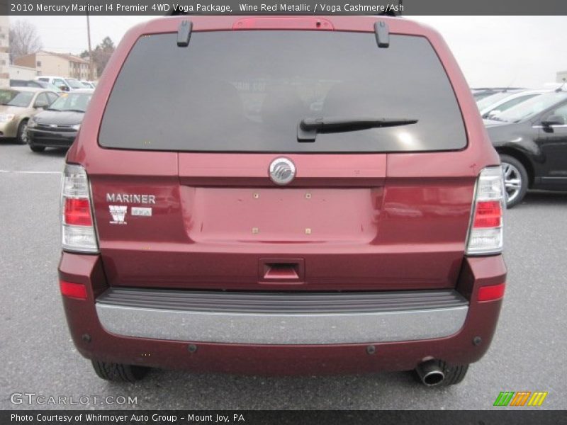 Wine Red Metallic / Voga Cashmere/Ash 2010 Mercury Mariner I4 Premier 4WD Voga Package