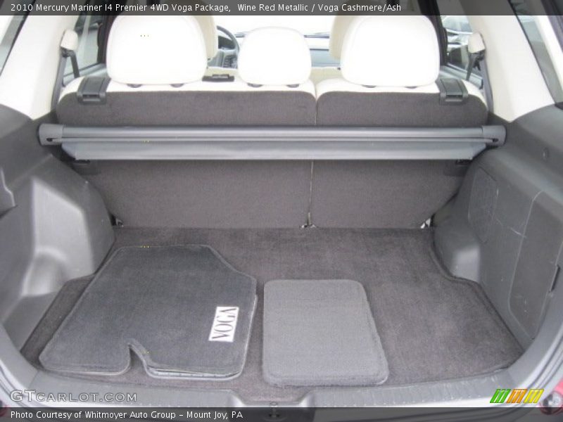  2010 Mariner I4 Premier 4WD Voga Package Trunk