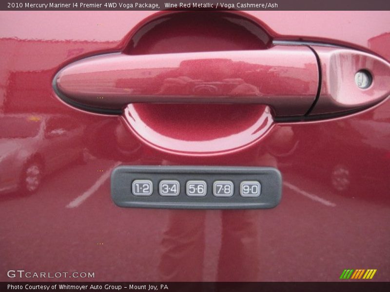 Wine Red Metallic / Voga Cashmere/Ash 2010 Mercury Mariner I4 Premier 4WD Voga Package