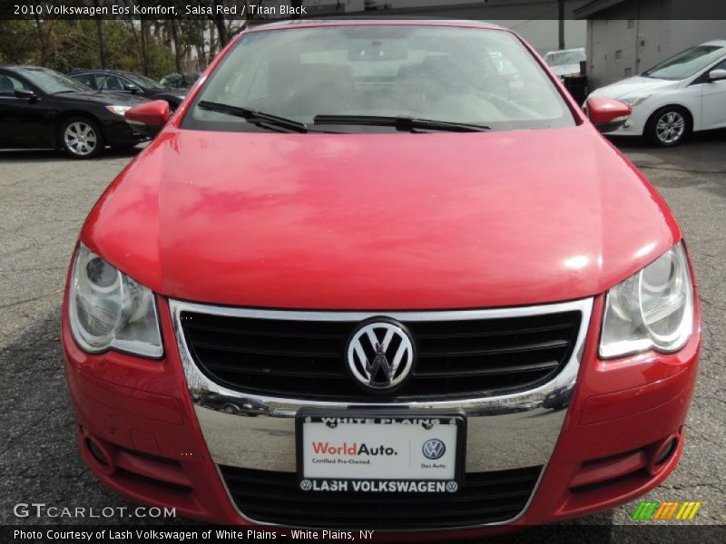 Salsa Red / Titan Black 2010 Volkswagen Eos Komfort