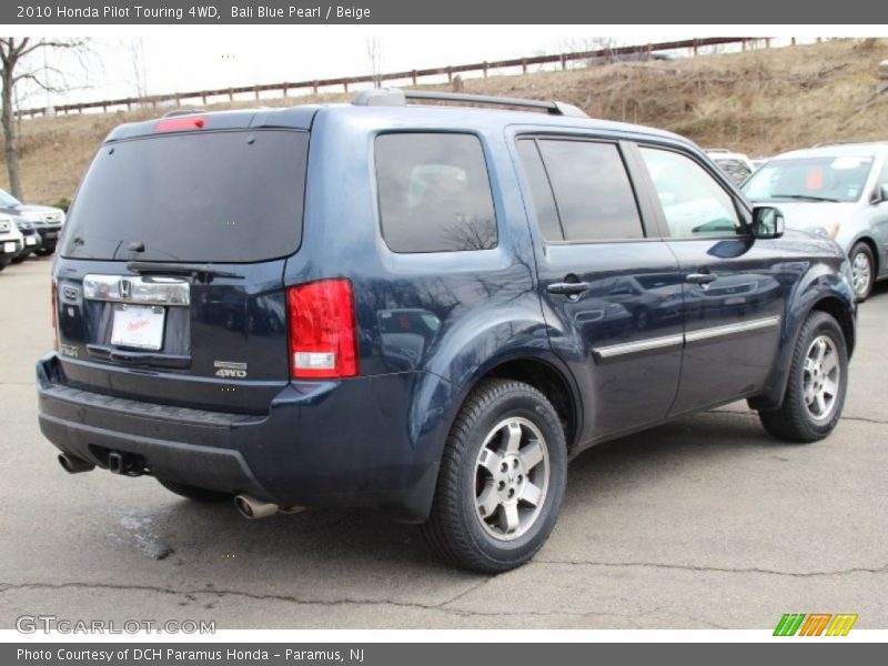 Bali Blue Pearl / Beige 2010 Honda Pilot Touring 4WD