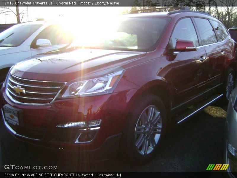 Crystal Red Tintcoat / Ebony/Mojave 2013 Chevrolet Traverse LT