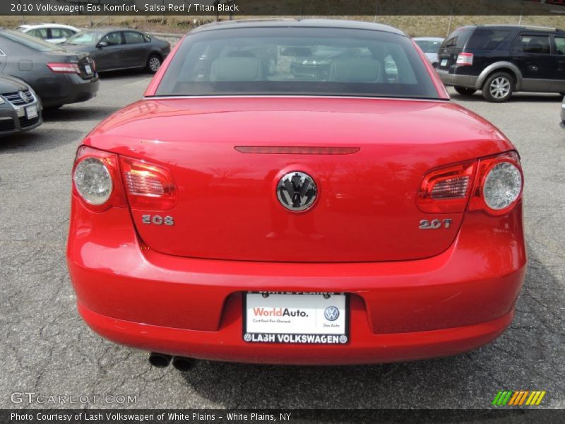 Salsa Red / Titan Black 2010 Volkswagen Eos Komfort