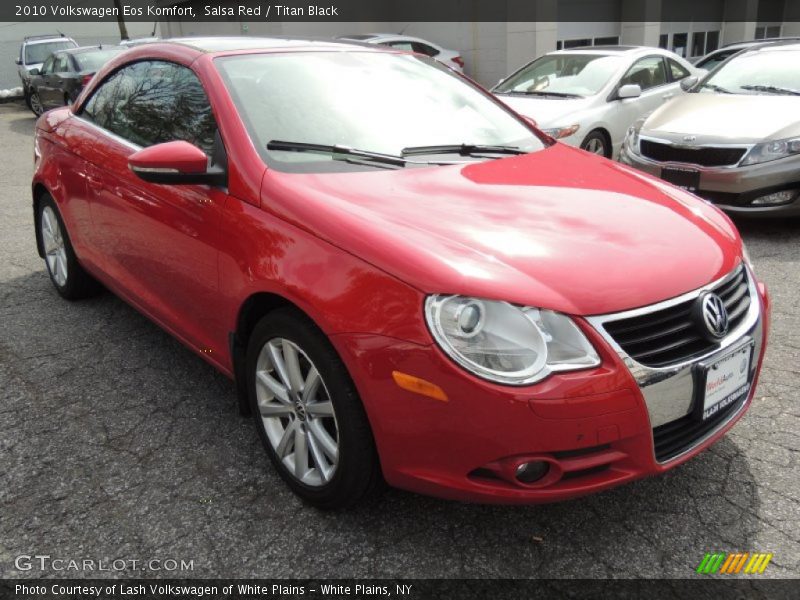 Salsa Red / Titan Black 2010 Volkswagen Eos Komfort
