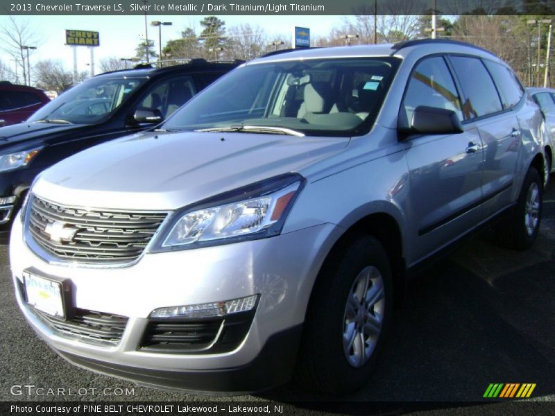 Silver Ice Metallic / Dark Titanium/Light Titanium 2013 Chevrolet Traverse LS