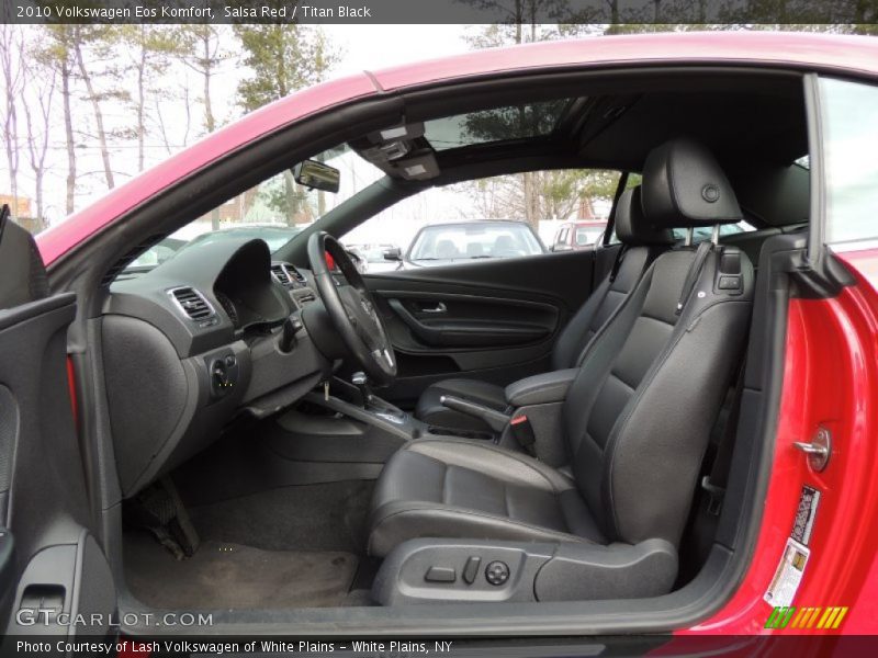 Front Seat of 2010 Eos Komfort
