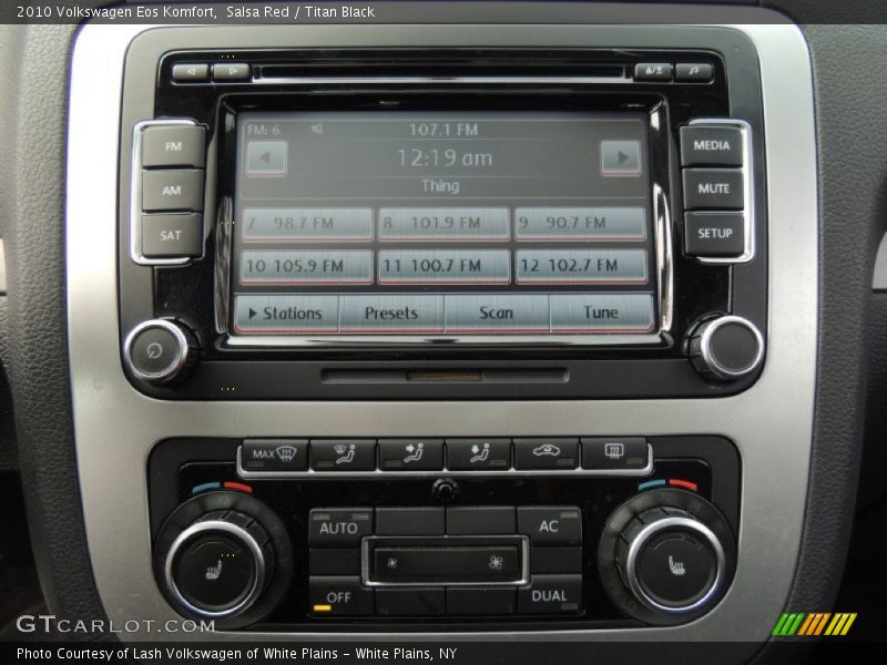 Controls of 2010 Eos Komfort