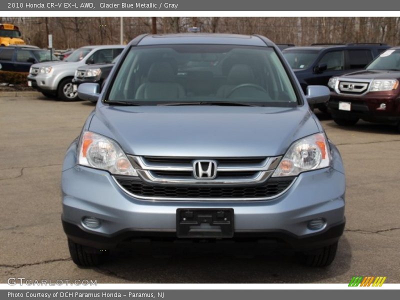 Glacier Blue Metallic / Gray 2010 Honda CR-V EX-L AWD