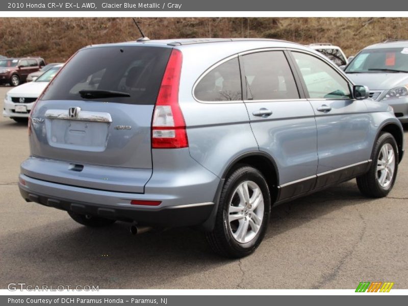 Glacier Blue Metallic / Gray 2010 Honda CR-V EX-L AWD