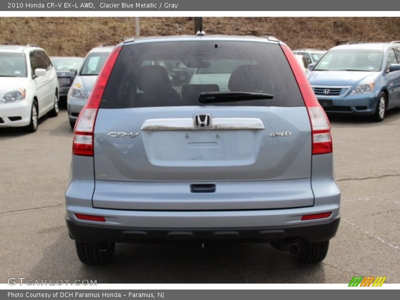 Glacier Blue Metallic / Gray 2010 Honda CR-V EX-L AWD