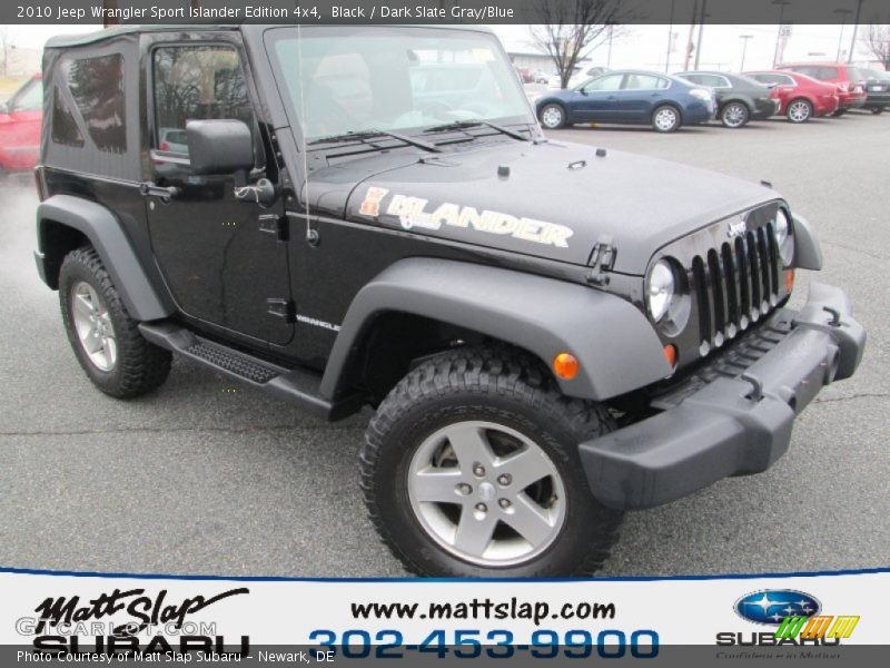 Black / Dark Slate Gray/Blue 2010 Jeep Wrangler Sport Islander Edition 4x4